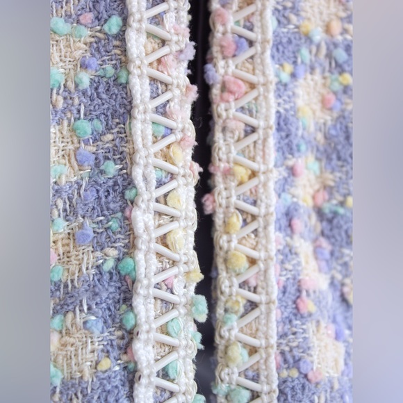 Chanel Vintage S/S 1994 Lilac Lavender Multicolor Runway 94P Jacket Skirt Suit - Picture 8 of 16